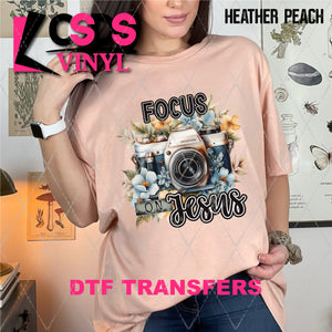 DTF Transfer - DTF010328 Focus on Jesus Floral Camera