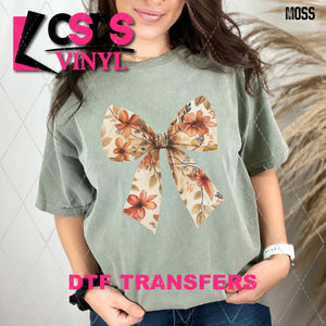 DTF Transfer - DTF010332 Fall Floral Bow