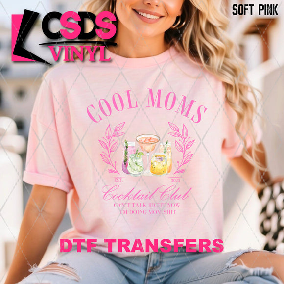 DTF Transfer - DTF010368 Cool Moms Cocktail Club