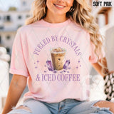 DTF Transfer - DTF010377 Fueled by Crystals & Iced Coffee