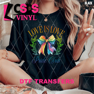 DTF Transfer - DTF010392 Love is Love Pride Club