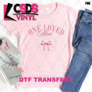 DTF Transfer - DTF010399 One Loved Mini Pearl Heart