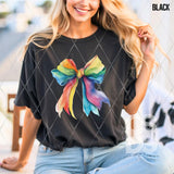 DTF Transfer - DTF010413 Rainbow Watercolor Bow