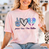 DTF Transfer - DTF010439 Peace Love You Matter