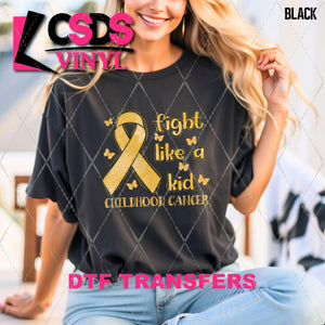 DTF Transfer - DTF010457 Fight Like a Kid Childhood Cancer