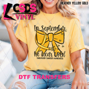 DTF Transfer - DTF010459 In September We Wear Gold