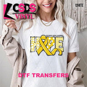 DTF Transfer - DTF010466 Hope Childhood Cancer Awareness