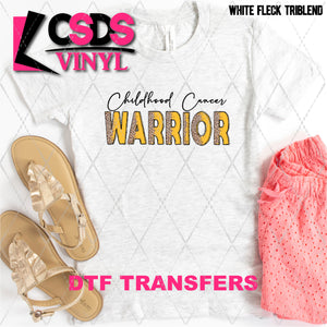 DTF Transfer - DTF010468 Childhood Cancer Warrior Leopard