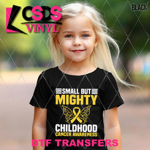 DTF Transfer - DTF010471 Small but Mighty Childhood Cancer Awareness