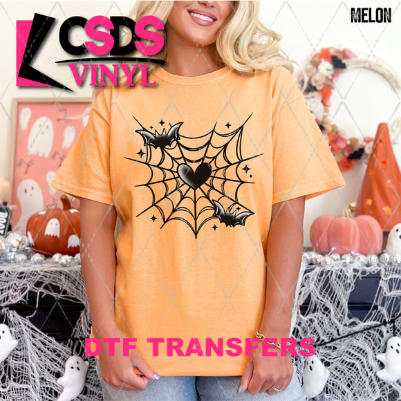 DTF Transfer - DTF010496 Black Spider Web