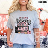 DTF Transfer - DTF010528 Haunted Halloween Pink