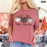 DTF Transfer - DTF010571 Happy Halloween Neutral Pumpkin Trio