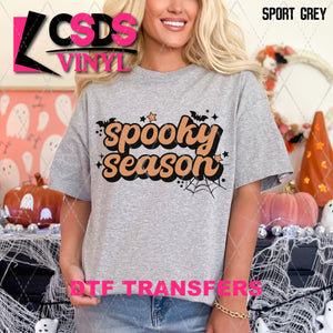 DTF Transfer - DTF010574 Spooky Season Orange