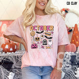 DTF Transfer - DTF010578 October Collage Pink Sleeve