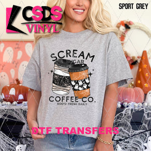 DTF Transfer - DTF010583 Scream & Sugar Coffee Co