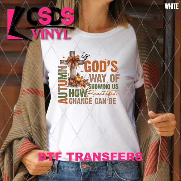 DTF Transfer - DTF010625 Autumn is God's Way