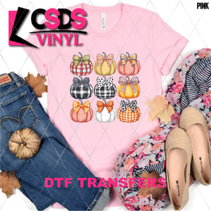 DTF Transfer - DTF010627 Pumpkin with Bows Collage