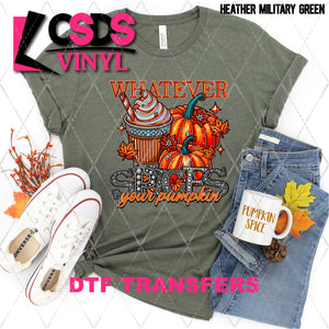 DTF Transfer - DTF010632 Whatever Spices Your Pumpkin Faux Embroidery/Rhinestones