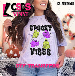 DTF Transfer - DTF010643 Spooky Vibes Ghosts