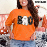 DTF Transfer - DTF010644 Boo Ghost Faux Embroidery/Sequins