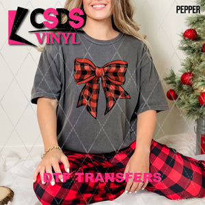 DTF Transfer - DTF010657 Christmas Coquette Bow 6