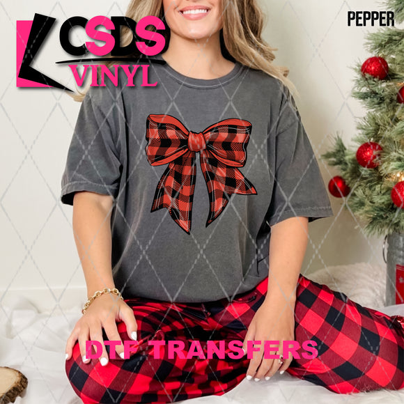 DTF Transfer - DTF010657 Christmas Coquette Bow 6