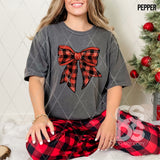 DTF Transfer - DTF010657 Christmas Coquette Bow 6