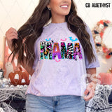 DTF Transfer - DTF010666 Colorful Spooky Mama