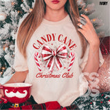 DTF Transfer - DTF010669 Candy Cane Christmas Club