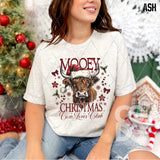 DTF Transfer - DTF010678 Mooey Christmas Cow Lover Club