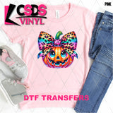 DTF Transfer - DTF010682 Cute Pumpkin with Leopard Bow 2