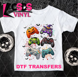 DTF Transfer - DTF010703 Halloween Game Controllers