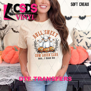 DTF Transfer - DTF010742 Bull Sheet Cow Lover Club