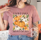 DTF Transfer - DTF010756 I Love Fall Most of All Pumpkin Collage