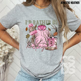 DTF Transfer - DTF010761 I'd Rather be Hunting Pink Camo