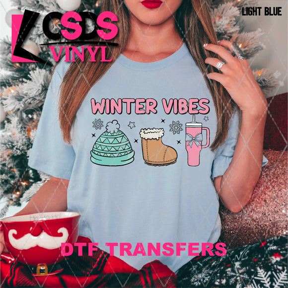 DTF Transfer - DTF010769 Winter Vibes Hat Shoe Cup