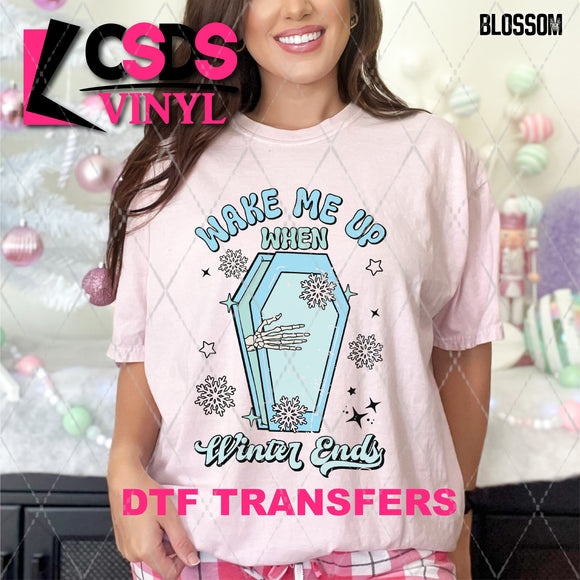 DTF Transfer - DTF010770 Wake Me Up when Winter Ends