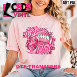 DTF Transfer - DTF010780 Pink Out Football Pink Leopard