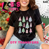 DTF Transfer - DTF010802 Glitter Christmas Tree Collage