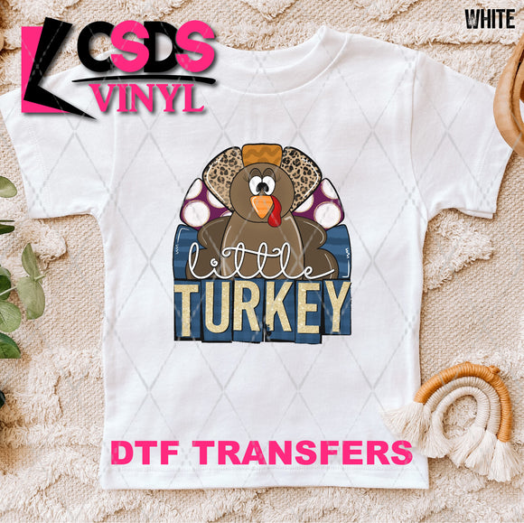 DTF Transfer - DTF010828 Little Turkey Blue