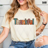 DTF Transfer - DTF010839 Thankful Faux Embroidery