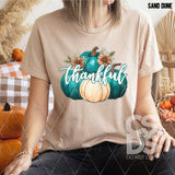 DTF Transfer - DTF010876 Thankful Teal Pumpkins