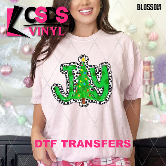 DTF Transfer - DTF010888 Joy Christmas Tree