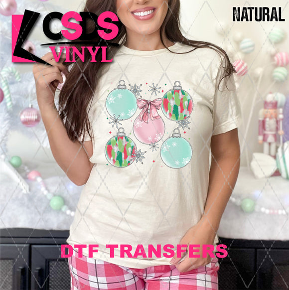 DTF Transfer - DTF010890 Pastel Ornaments