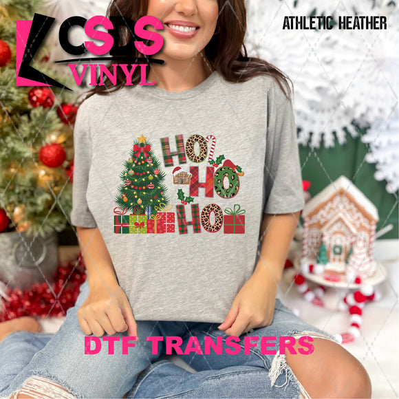 DTF Transfer - DTF010941 Ho Ho Ho Christmas Tree