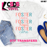 DTF Transfer - DTF010955 Foster Love Hope Care