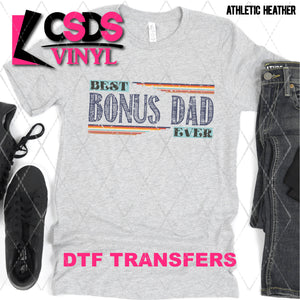 DTF Transfer - DTF010976 Best Bonus Dad Ever