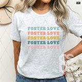 DTF Transfer - DTF010981 Foster Love Stacked Word Art