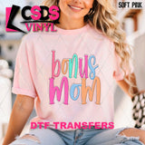 DTF Transfer - DTF010983 Colorful Bonus Mom