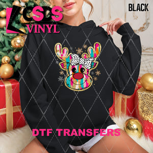 DTF Transfer - DTF010998 Whimsical Reindeer